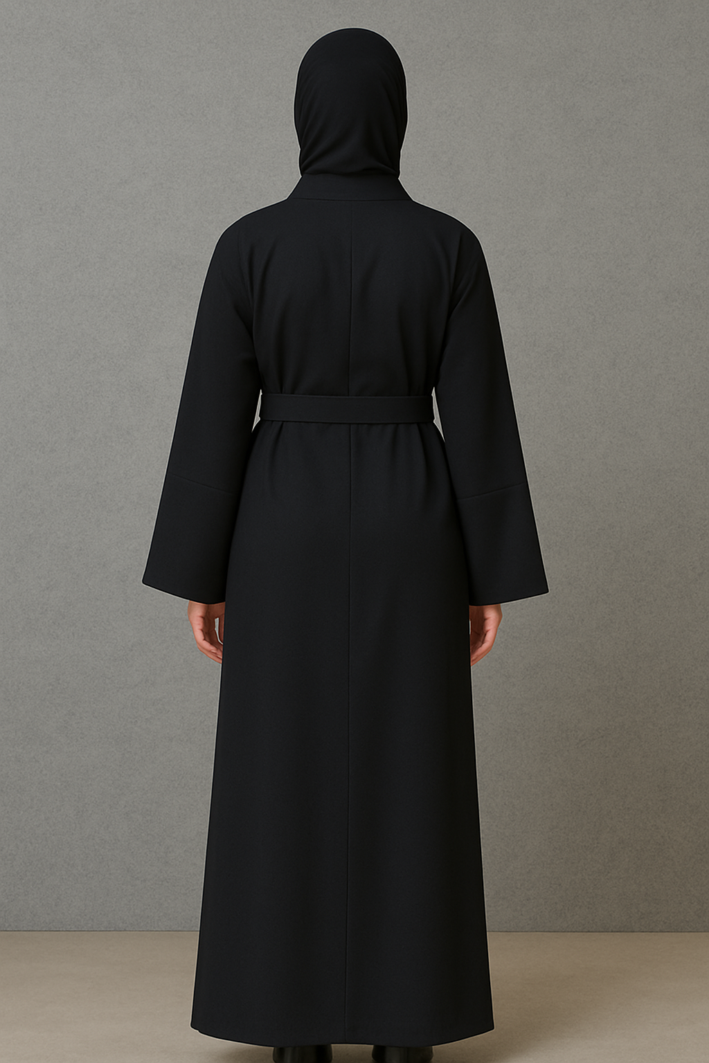 Rowan Belted Abaya - Black