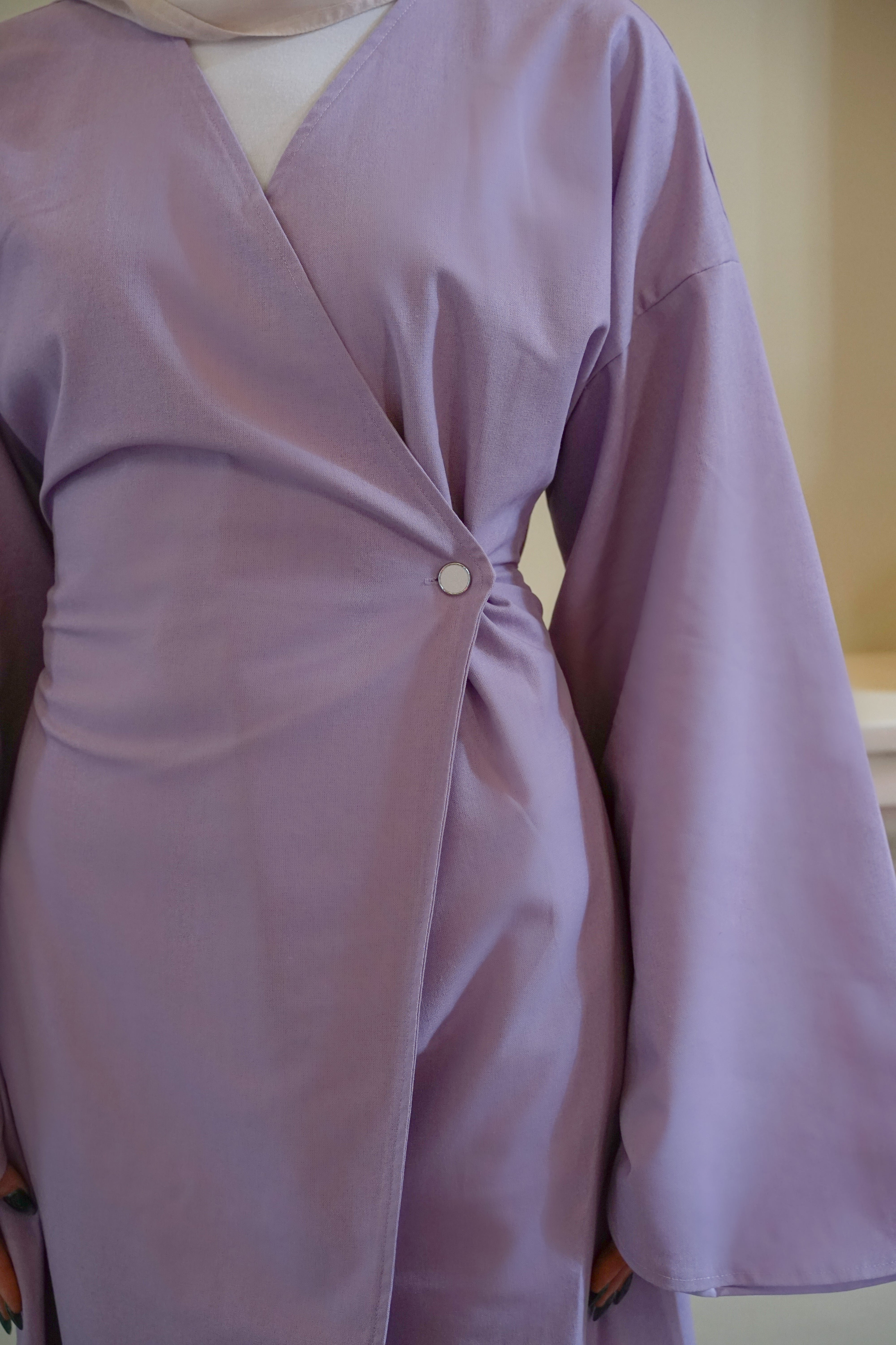 Orlena signature Linen Dress - Lilac
