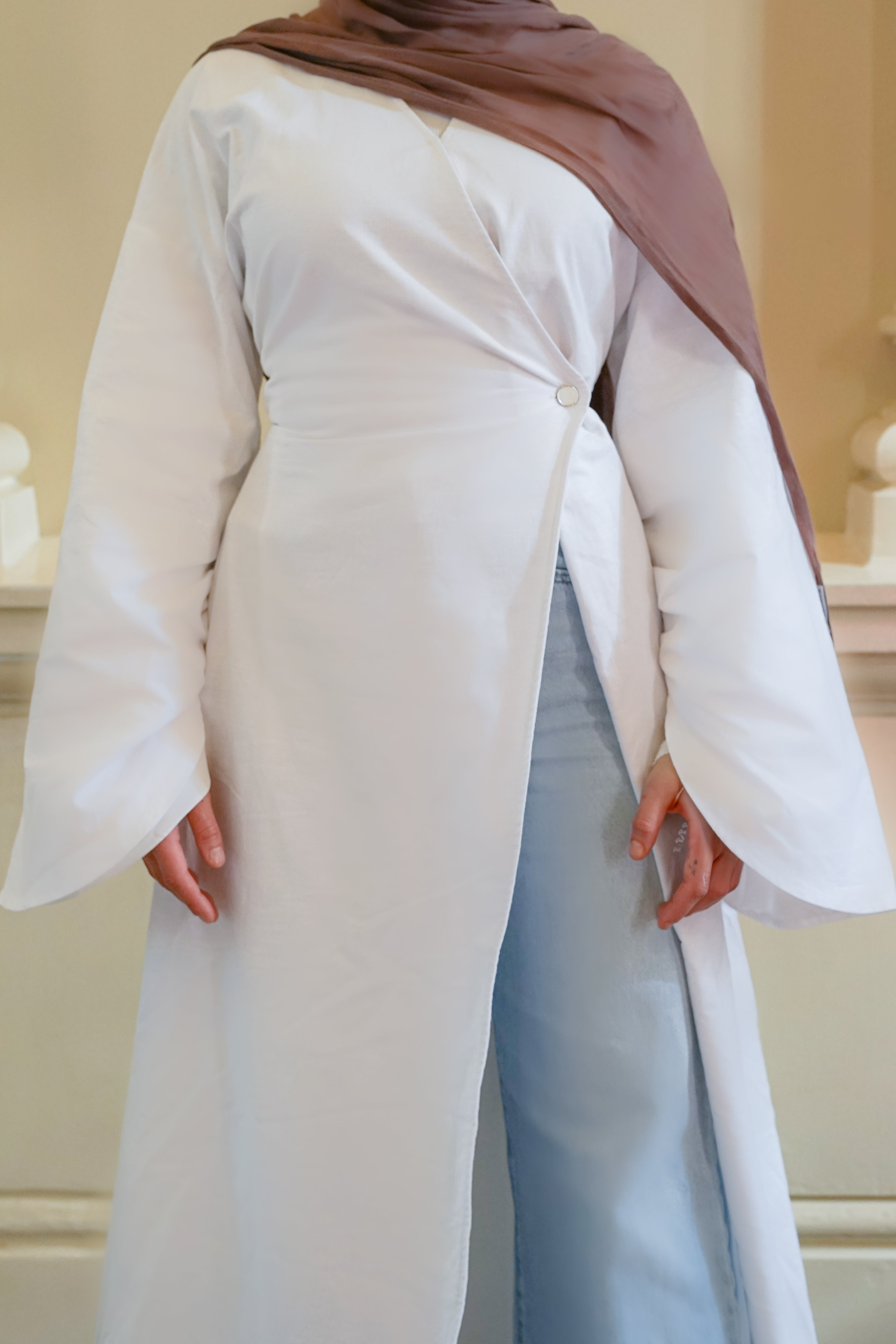 Orlena signature Linen Dress - White