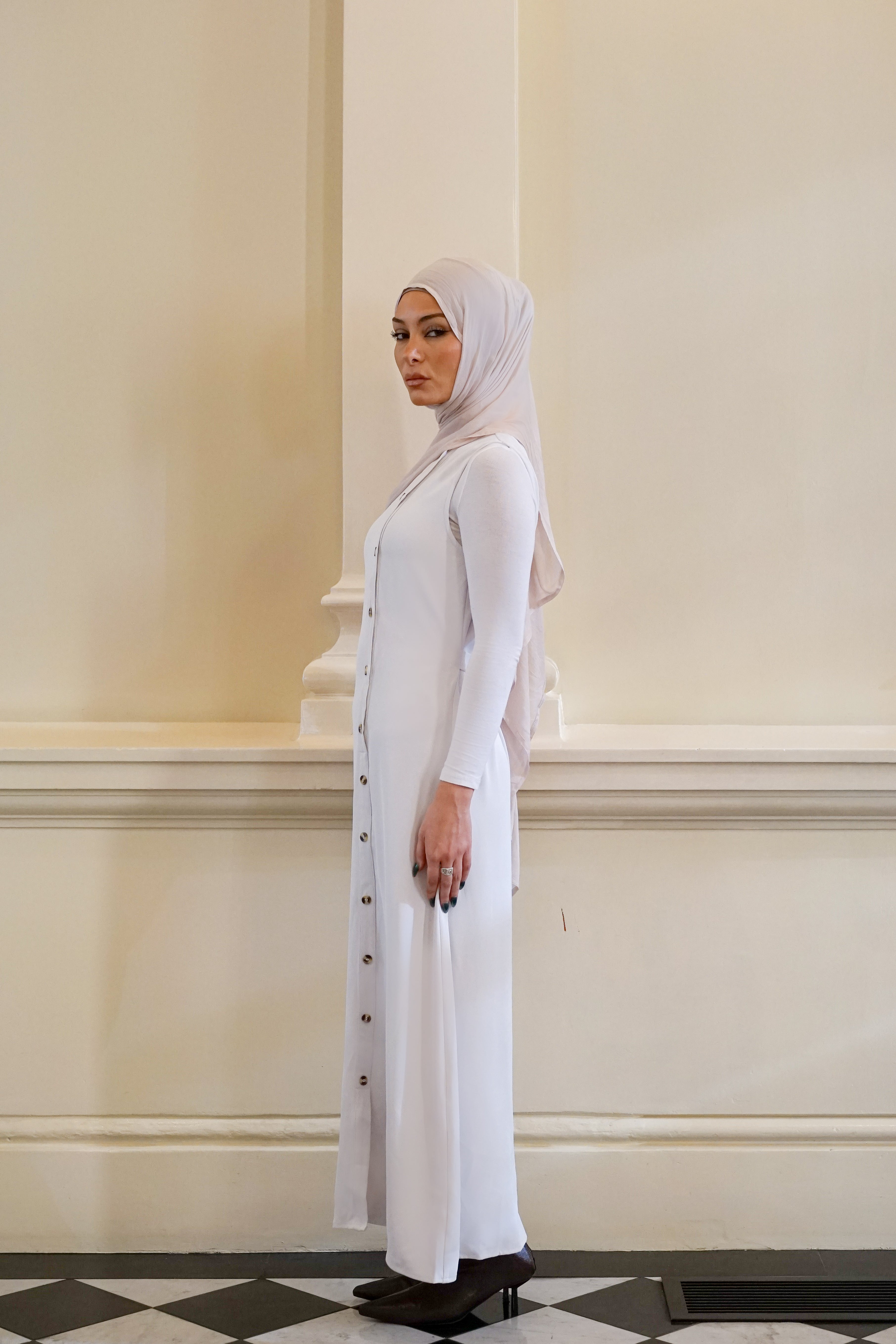 Elara Button Dress
