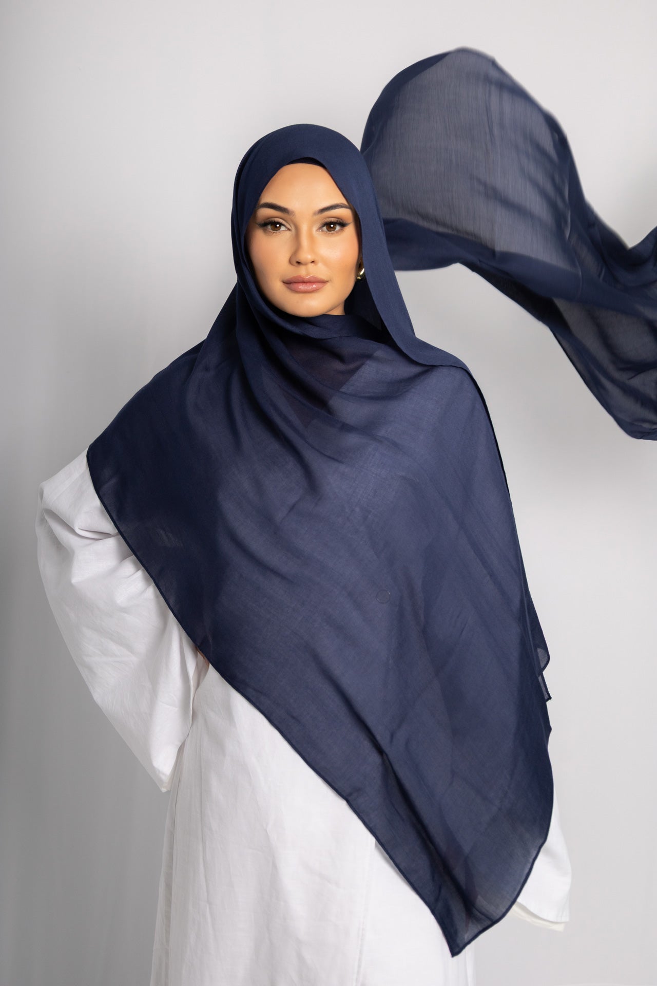 Royal Navy Blue Modal Hijab