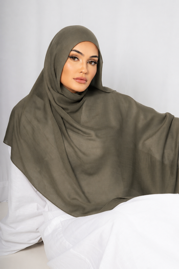 Olive Grove Modal Hijab Comes with Matching Under Cap