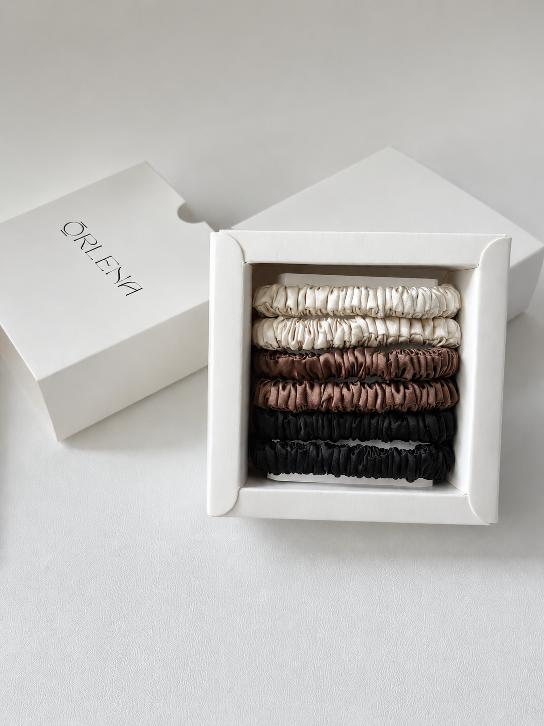 Orlena Silk Scrunchies Pack of 6