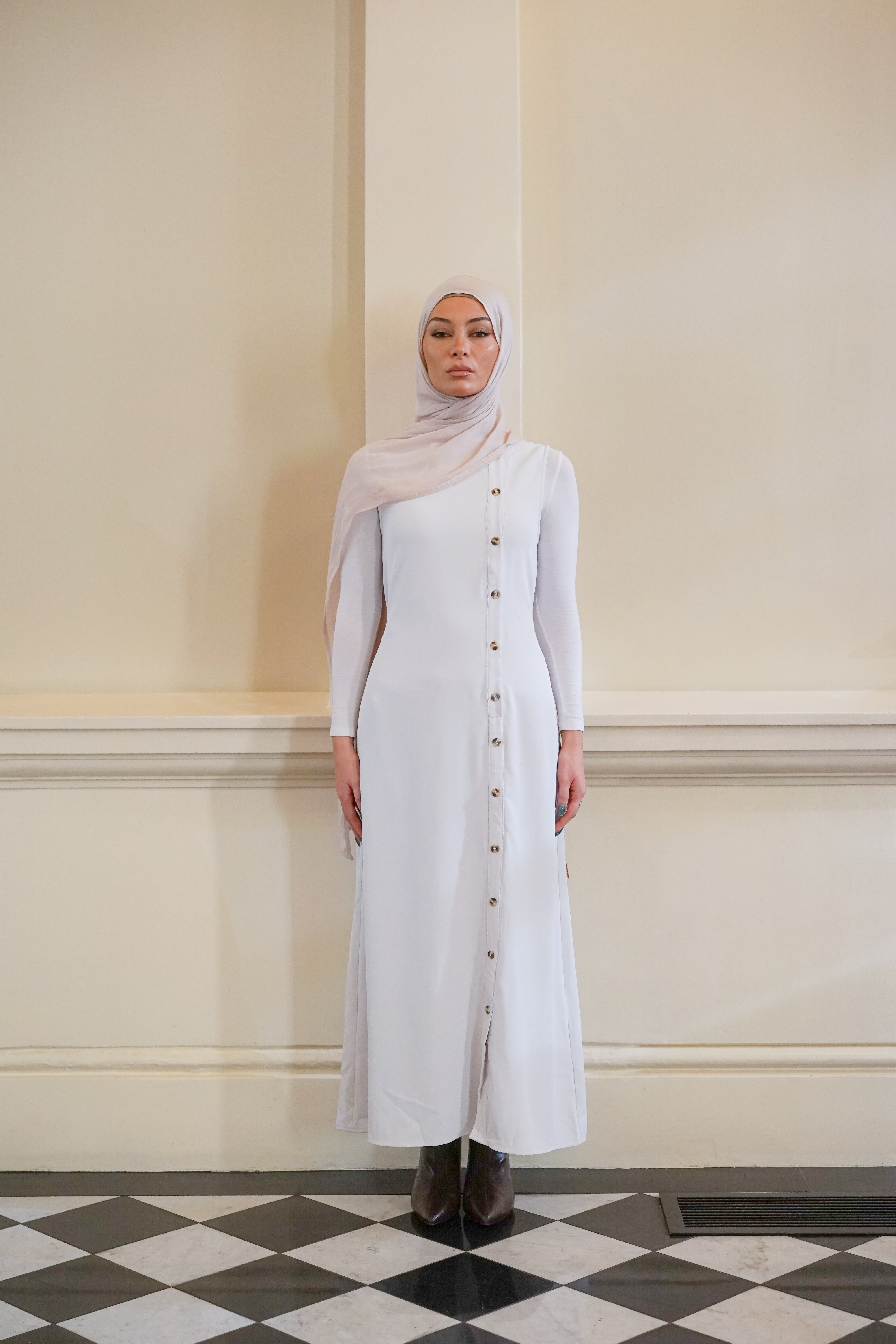 Elara Button Dress