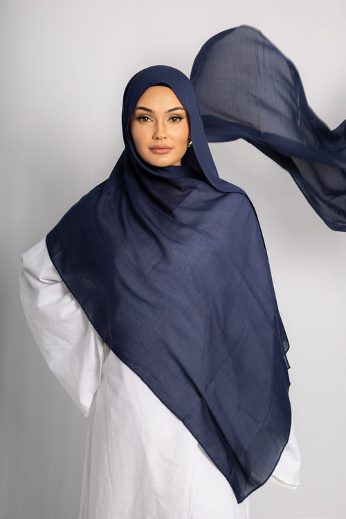 Royal Navy Blue Modal Hijab