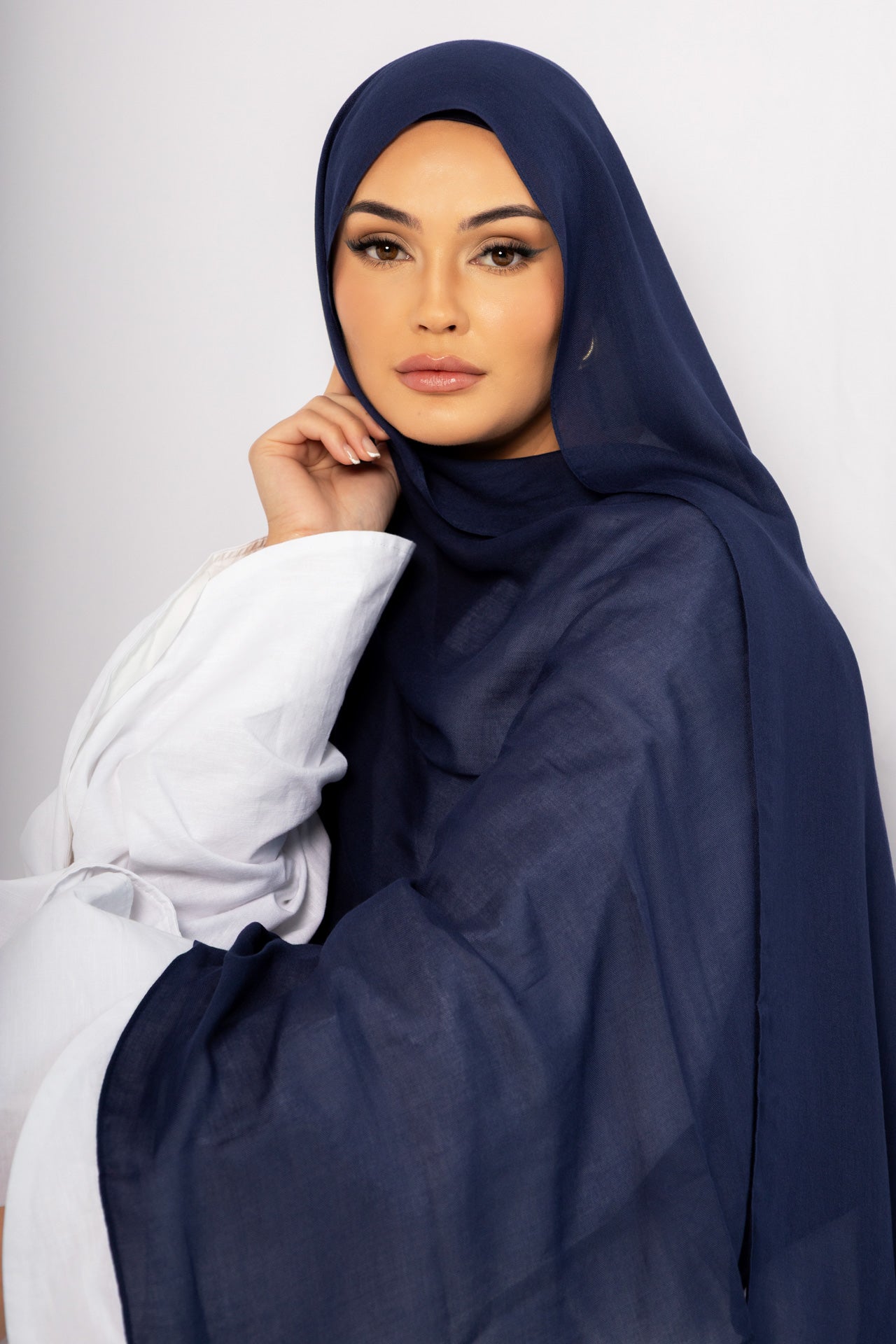 Royal Navy Blue Modal Hijab