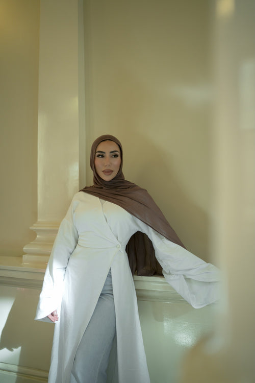 Orlena Signature Linen White Dress