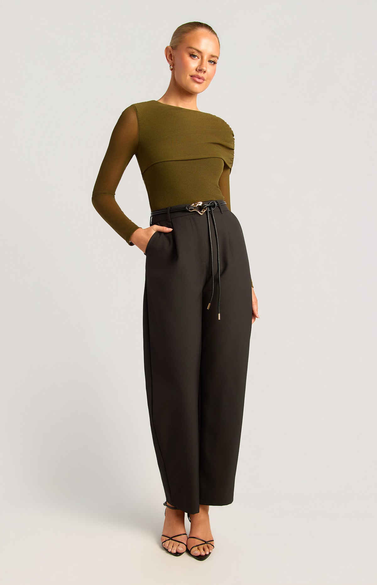 Aurelle Belted Pants