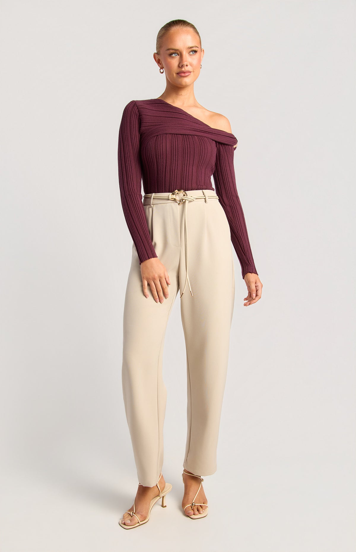Aurelle Belted Pants